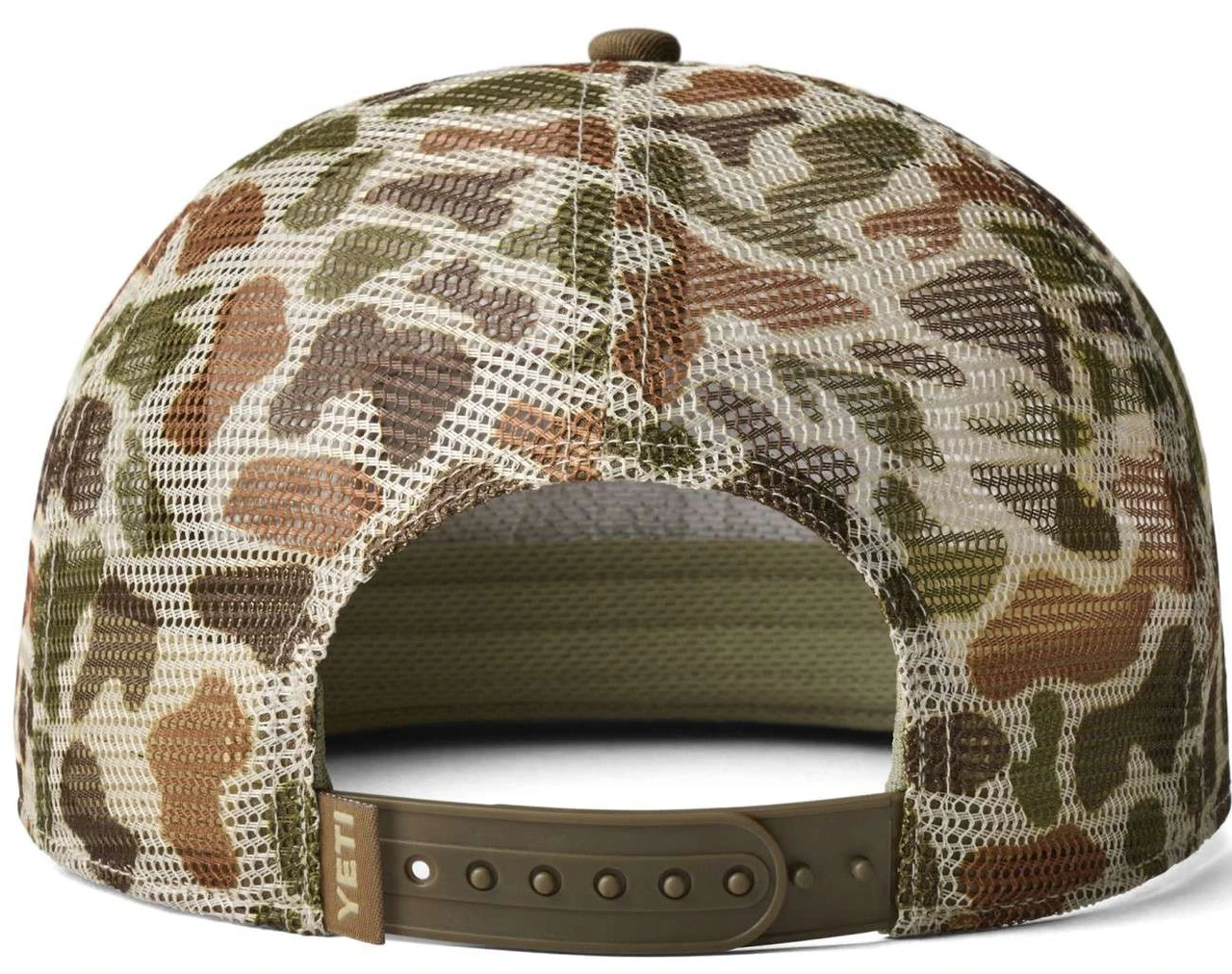 Yeti Mesh Camo Flat Brim Hat - Brown Camo 2 Yeti Mesh Camo Flat Brim Hat - Brown Camo - Image 2