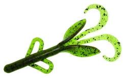 Zoom Baby Brush Hog Bait - 4in - Watermelon Purple Glitter