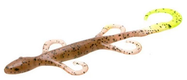 Zoom Lizard Bait - 6in - Pumpkin/Chartreuse 1 Zoom Lizard Bait - 6in - Pumpkin/Chartreuse