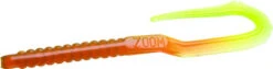 Zoom U-Tale Worm - Motor Oil/Chartreuse Tail